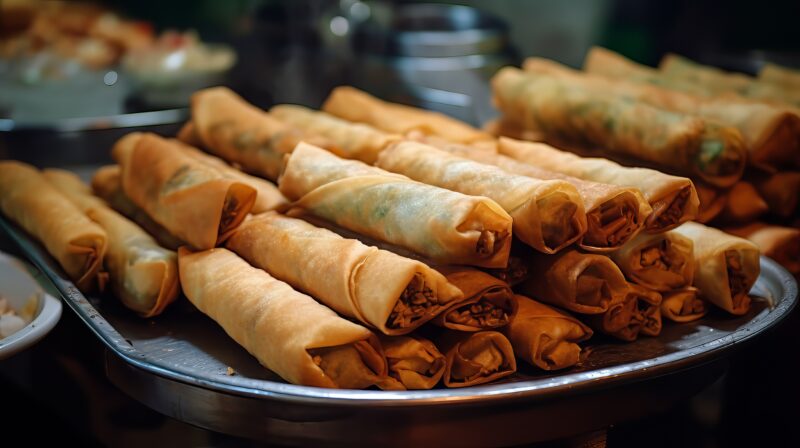 Spring Rolls (Chicken or Veggie) (12 Pieces)